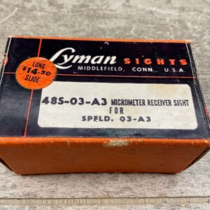 LYMAN 48S-03-A3 SPRINGFIELD 03-A3 MICROMETER RECEIVER SIGHT, VINTAGE #5-08058-PF
