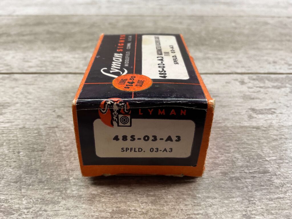 LYMAN 48S-03-A3 SPRINGFIELD 03-A3 MICROMETER RECEIVER SIGHT, VINTAGE #5-08058-PF