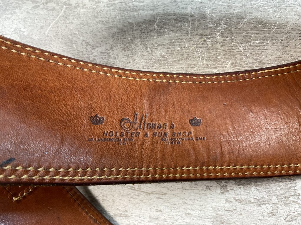 VINTAGE ALFONSO OF HOLLYWOOD FAST DRAW BROWN LEATHER HOLSTER #5-08922-1
