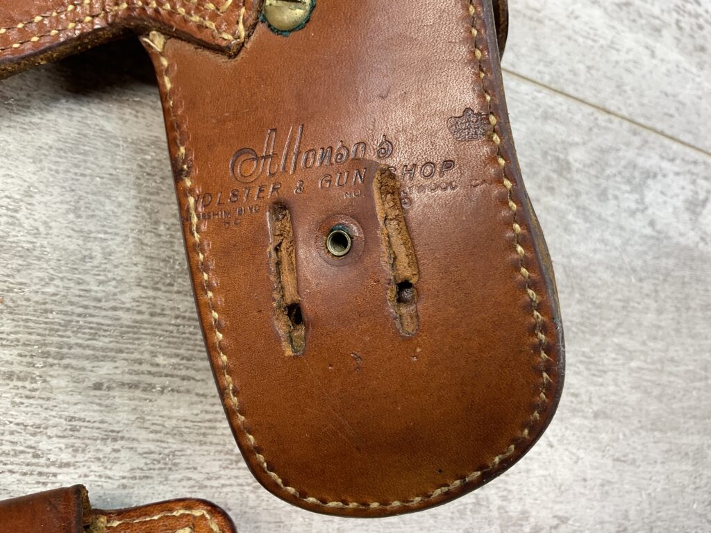 VINTAGE ALFONSO OF HOLLYWOOD FAST DRAW BROWN LEATHER HOLSTER #5-08922-1