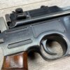MAUSER C96 BROOMHANDLE 1930 COMMERCIAL W/MATCHING STOCK & LEATHER HARNESS #5-08910