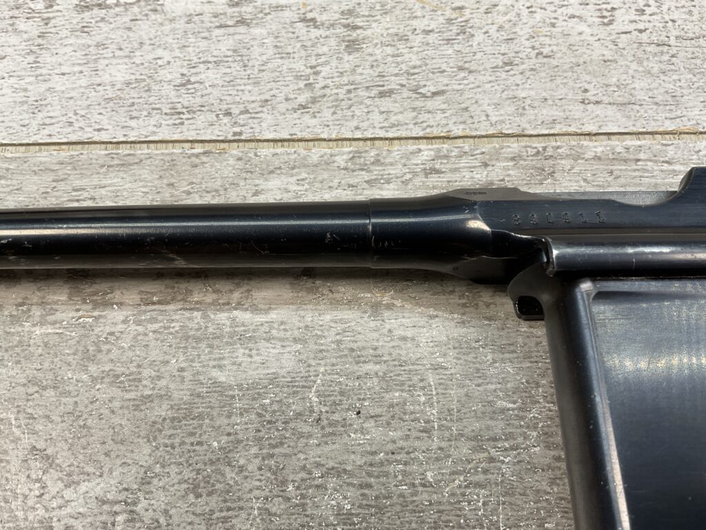 MAUSER C96 BROOMHANDLE 1930 COMMERCIAL W/MATCHING STOCK & LEATHER HARNESS #5-08910