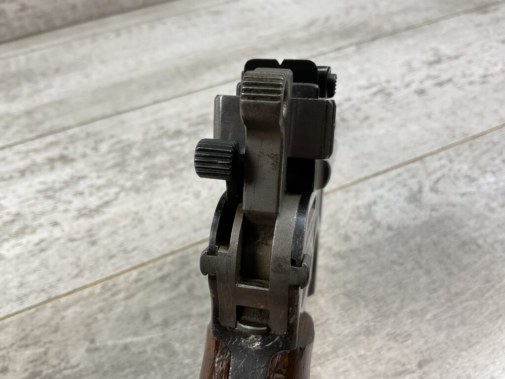 MAUSER C96 BROOMHANDLE 1930 COMMERCIAL W/MATCHING STOCK & LEATHER HARNESS #5-08910