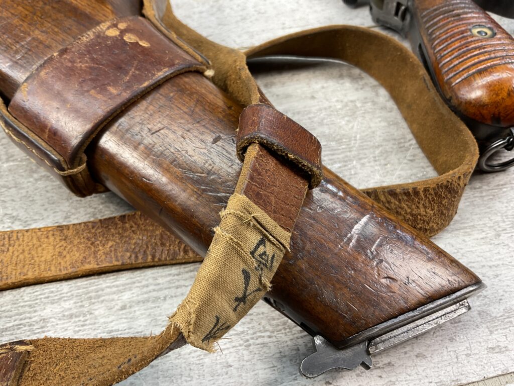 MAUSER C96 BROOMHANDLE 1930 COMMERCIAL W/MATCHING STOCK & LEATHER HARNESS #5-08910