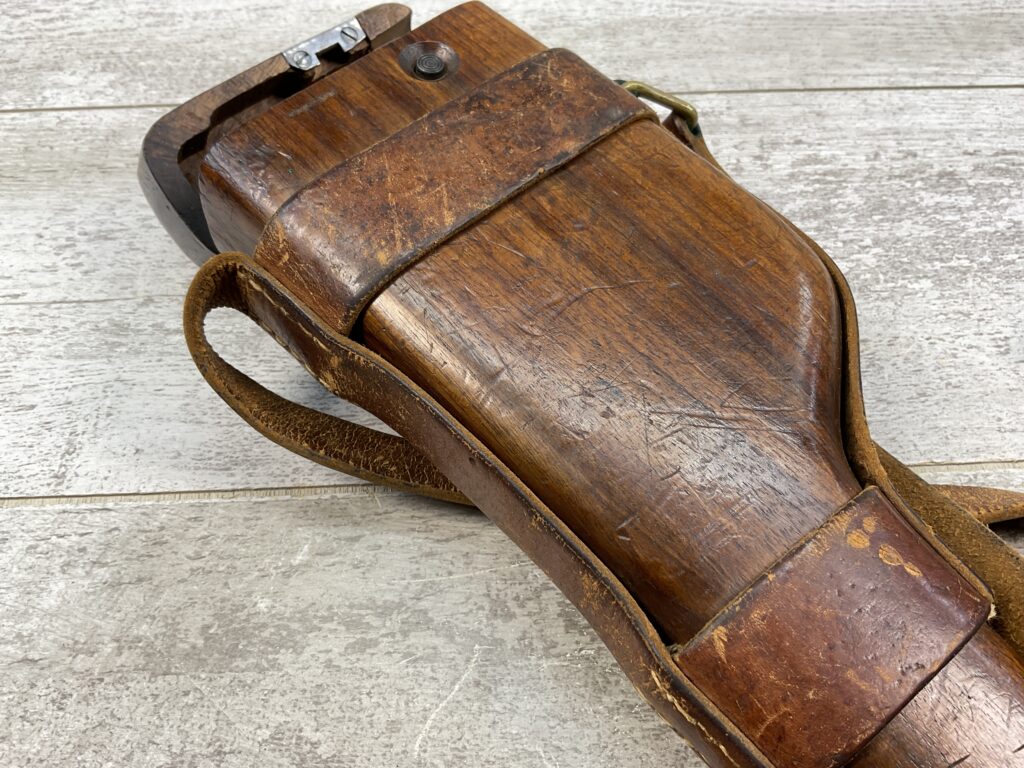 MAUSER C96 BROOMHANDLE 1930 COMMERCIAL W/MATCHING STOCK & LEATHER HARNESS #5-08910