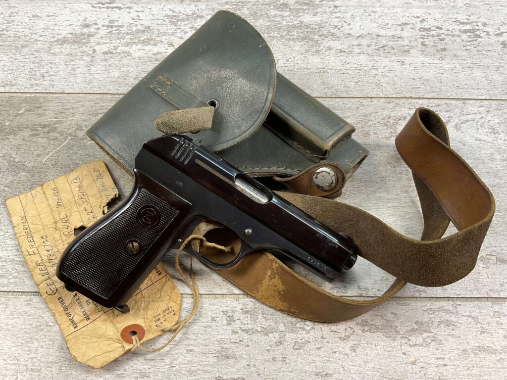 CZ27 7.65MM NAZI MARKED W/2 MAGS & HOLSTER, W/ PROVENANCE #5-09005-PF