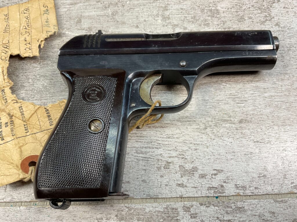 CZ27 7.65MM NAZI MARKED W/2 MAGS & HOLSTER, W/ PROVENANCE #5-09005-PF