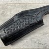 SAFARILAND BLACK LEATHER HOLSTER #2 BASKETWEAVE S&W 9MM 1 3/4 #5-08924