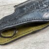 SAFARILAND BLACK LEATHER HOLSTER #2 BASKETWEAVE S&W 9MM 1 3/4 #5-08924