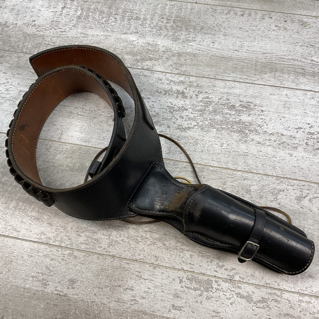 COLT MFR HOLSTER & BELT (DYED BLACK) DESIGNED BY ARVO OJALA, MARKED "45 M" #5-08925