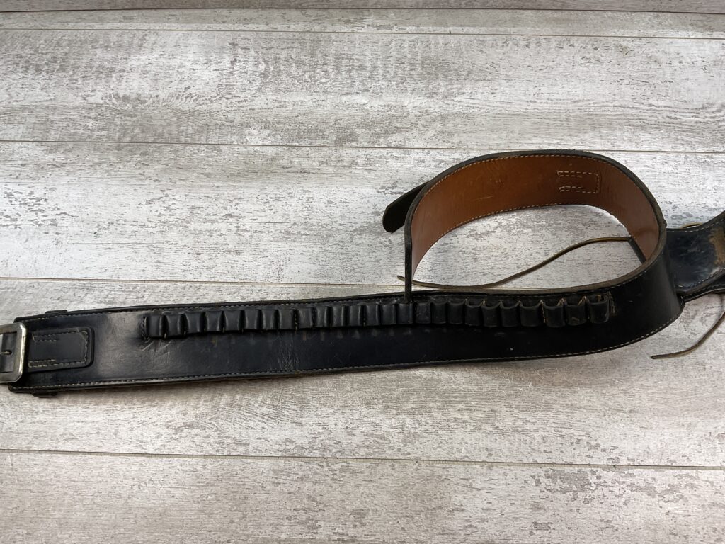 COLT MFR HOLSTER & BELT (DYED BLACK) DESIGNED BY ARVO OJALA, MARKED "45 M" #5-08925