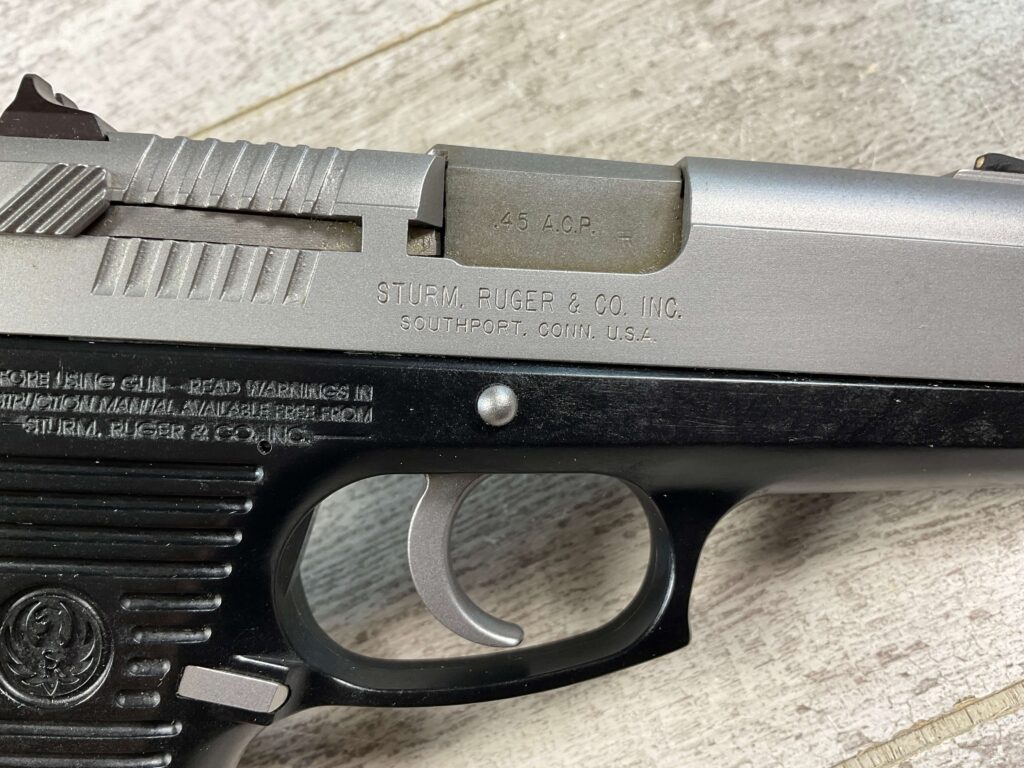 RUGER P97DC .45CAL SEMI AUTO PISTOL, IN BOX #5-10503