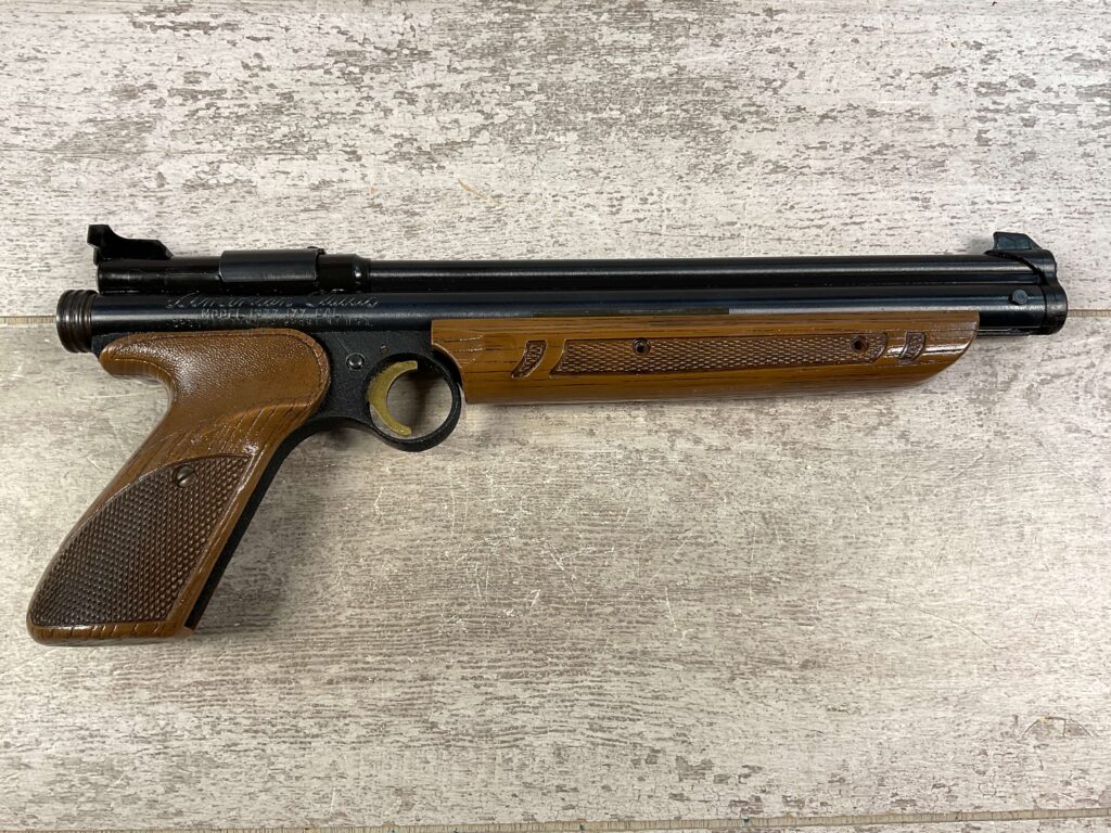 CROSMAN MODEL 1377 .177CAL PELLET PISTOL, VINTAGE IN ORIGINAL BOX #5-09523