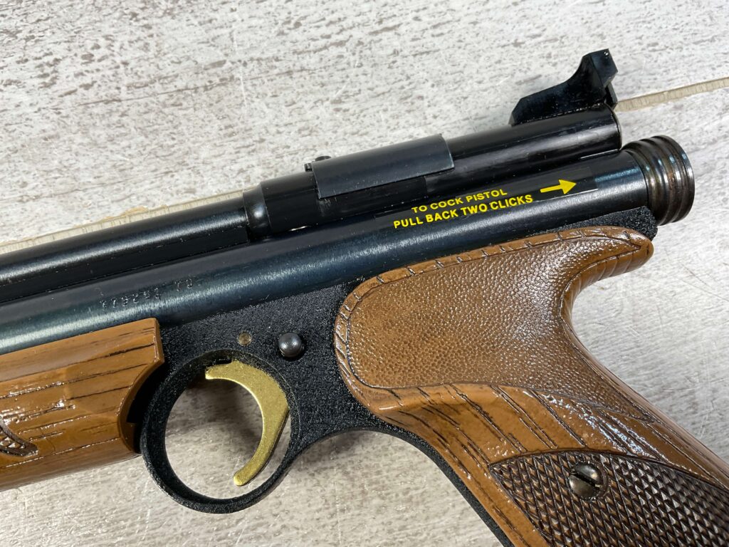 CROSMAN MODEL 1377 .177CAL PELLET PISTOL, VINTAGE IN ORIGINAL BOX #5-09523