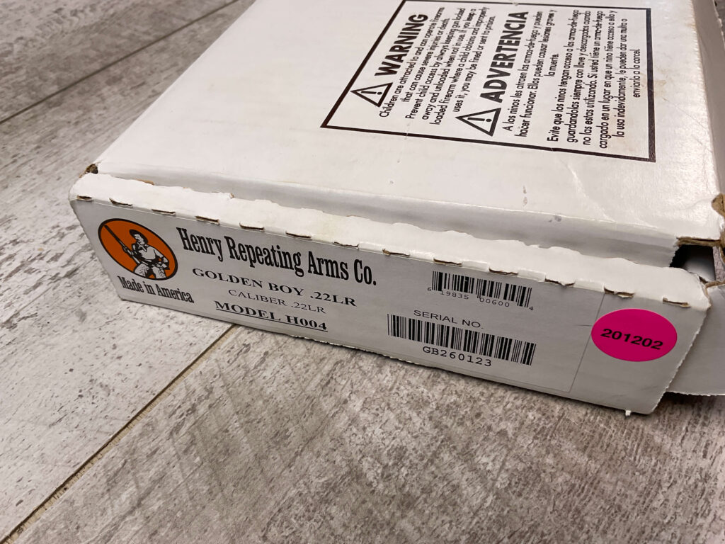 HENRY GOLDEN BOY H004 .22LR LEVER ACTION RIFLE #5-09520