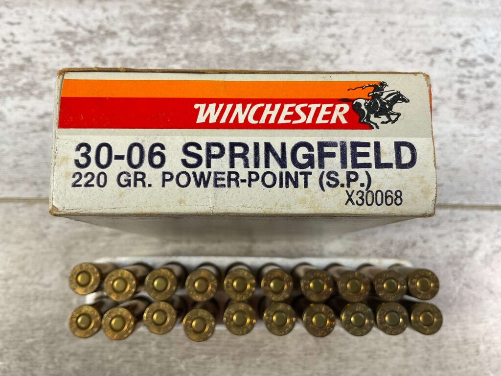 REMINGTON 30-06 SPRINGFIELD, 220 GR. SP CORE-LOKT AMMO, FULL BOX (IN WINCHESTER BOX) #5-10533-RB