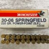 REMINGTON 30-06 SPRINGFIELD, 220 GR. SP CORE-LOKT AMMO, FULL BOX (IN WINCHESTER BOX) #5-10533-RB