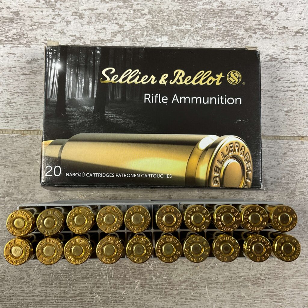 SELLIER & BELLOT 30-06 SPRINGFIELD, 180 GR. SP AMMO, FULL BOX #5-10537-RB