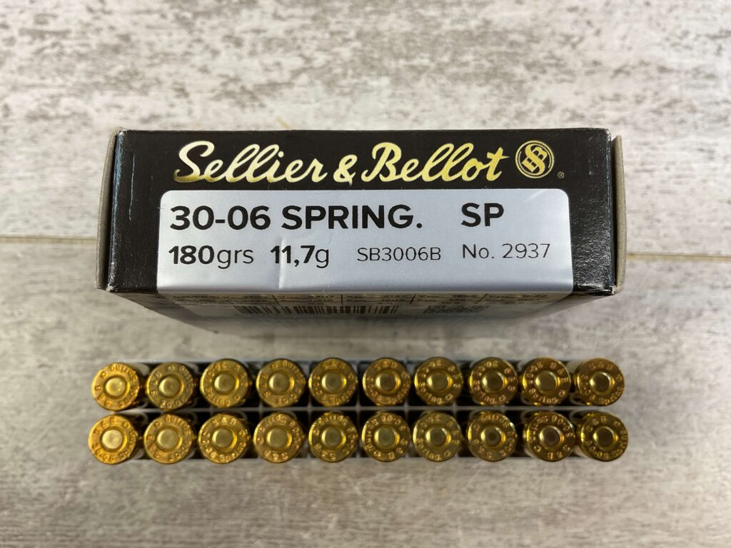 SELLIER & BELLOT 30-06 SPRINGFIELD, 180 GR. SP AMMO, FULL BOX #5-10537-RB