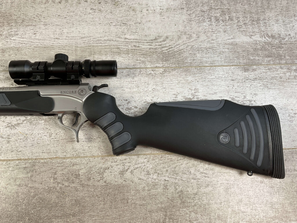 THOMPSON CENTER ENCORE 375 H&H SINGLE SHOT BREAK ACTION RIFLE, JAMES EARL JONES COLLECTION #5-10701