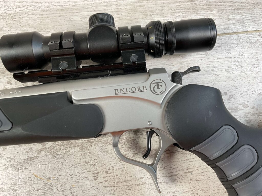 THOMPSON CENTER ENCORE 375 H&H SINGLE SHOT BREAK ACTION RIFLE, JAMES EARL JONES COLLECTION #5-10701