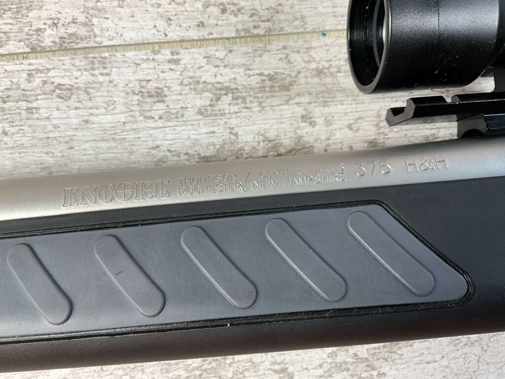 THOMPSON CENTER ENCORE 375 H&H SINGLE SHOT BREAK ACTION RIFLE, JAMES EARL JONES COLLECTION #5-10701