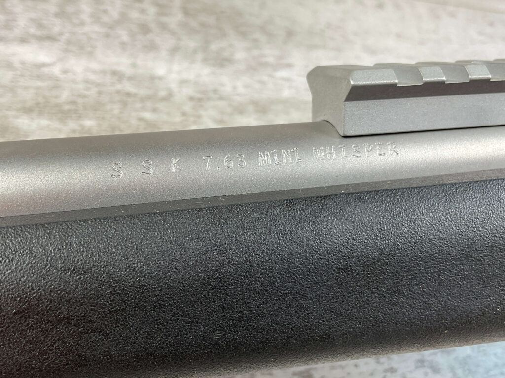 THOMPSON CENTER ENCORE 7.63 MINI SINGLE SHOT BREAK ACTION RIFLE, JAMES EARL JONES #5-10704