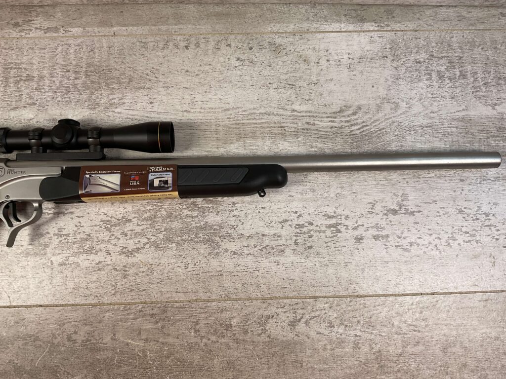 THOMPSON CENTER ARMS ENCORE 6.5 CREEDMORE SINGLE SHOT BREAK ACTION RIFLE W/LEUPOLD SCOPE, JAMES EARL JONES COLLECTION #5-10709