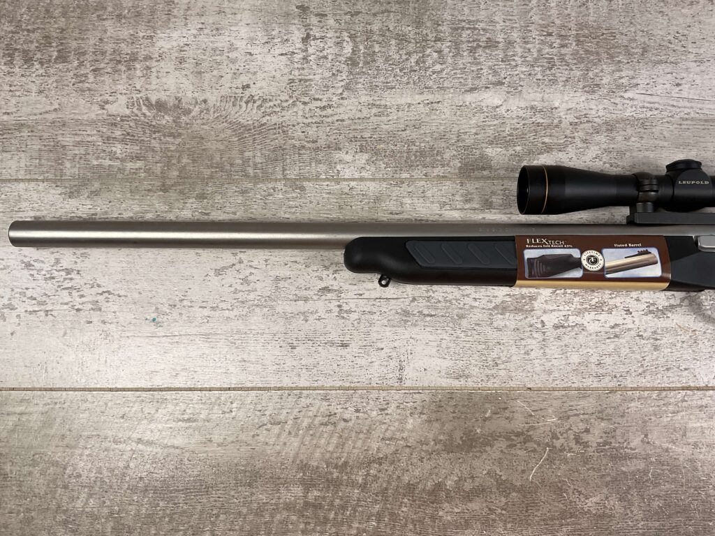 THOMPSON CENTER ARMS ENCORE 6.5 CREEDMORE SINGLE SHOT BREAK ACTION RIFLE W/LEUPOLD SCOPE, JAMES EARL JONES COLLECTION #5-10709