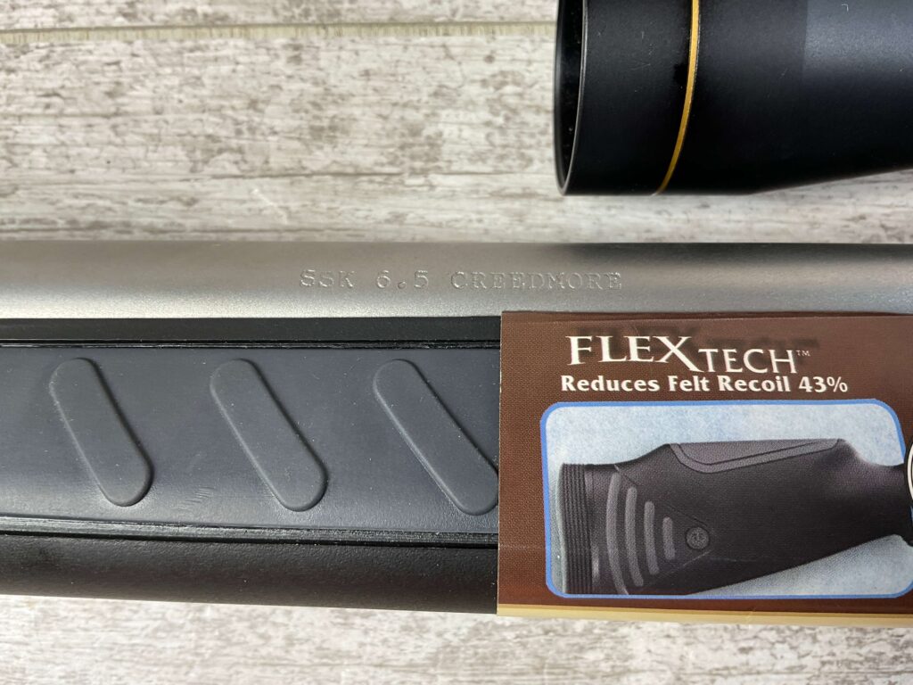 THOMPSON CENTER ARMS ENCORE 6.5 CREEDMORE SINGLE SHOT BREAK ACTION RIFLE W/LEUPOLD SCOPE, JAMES EARL JONES COLLECTION #5-10709