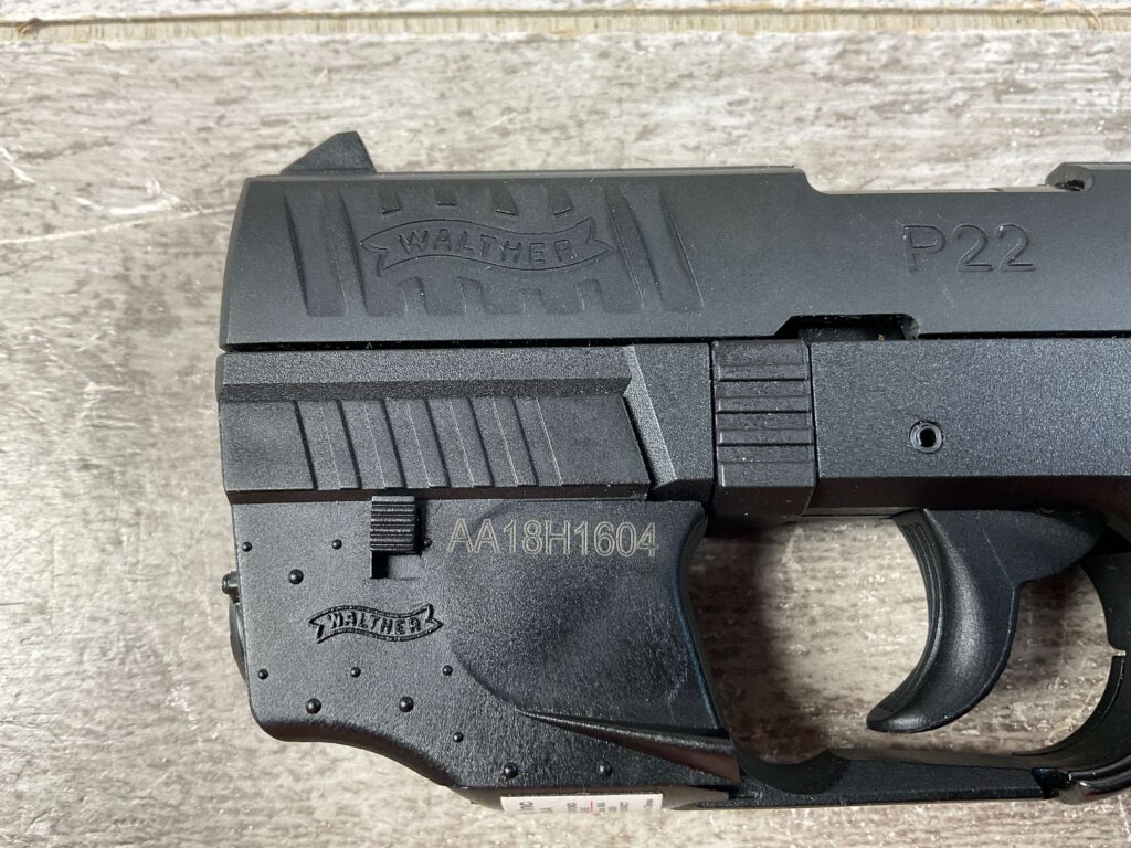 WALTHER P22Q .22LR 10-RD SA/DA SEMI AUTO PISTOL, W/ LASER #5-10997