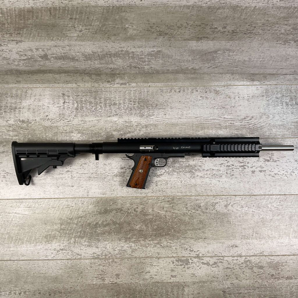 SMITH & WESSON S&W 1911 SEMI AUTO RIFLE/PISTOL IN .460 ROLAND, JAMES EARL JONES COLLECTION #5-10706-PF