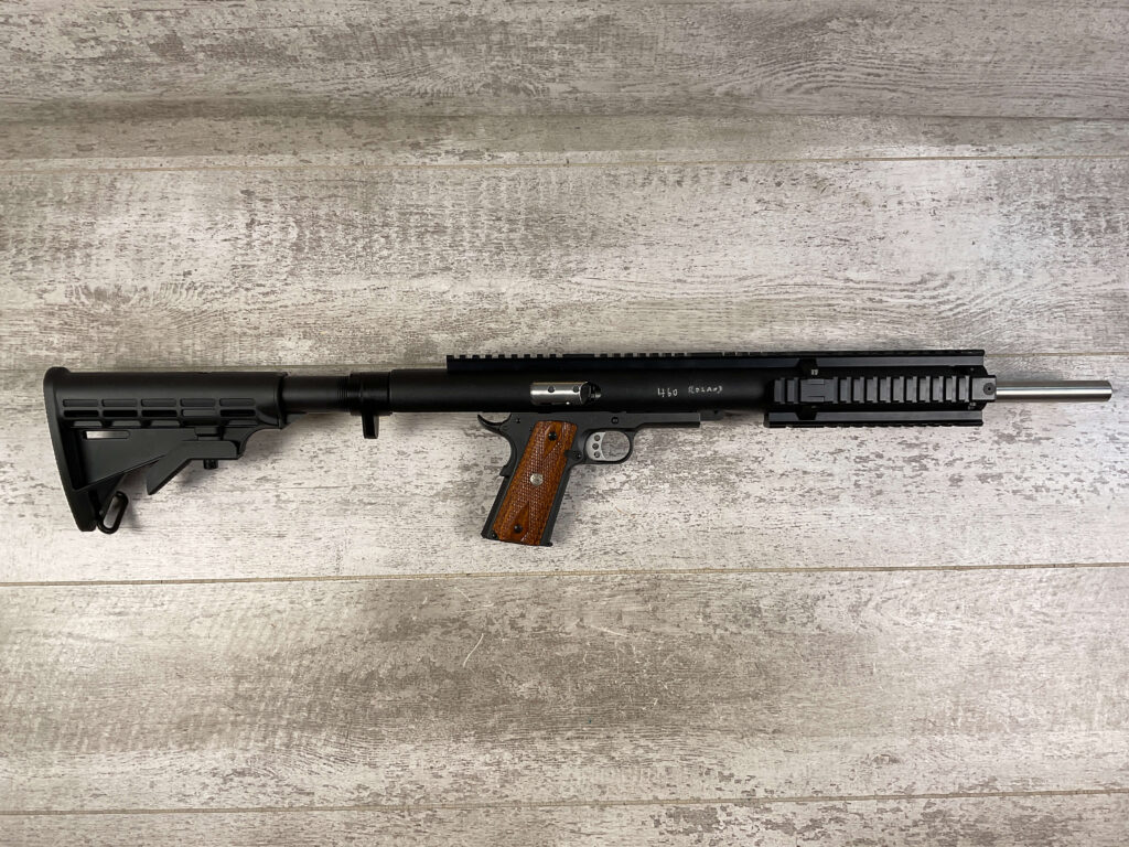 SMITH & WESSON S&W 1911 SEMI AUTO RIFLE/PISTOL IN .460 ROLAND, JAMES EARL JONES COLLECTION #5-10706-PF