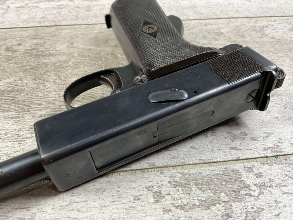 WEBLEY & SCOTT MK1 .44 SELF LOADING SEMI AUTO PISTOL, JAMES EARL JONES COLLECTION #5-10740