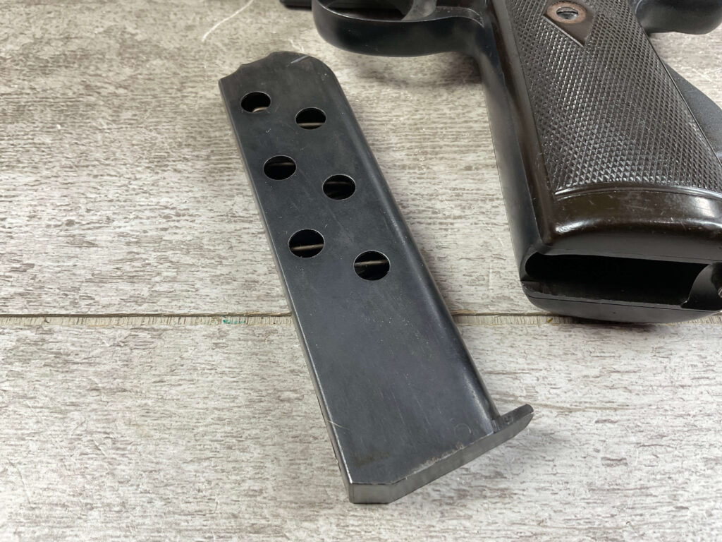 WEBLEY & SCOTT MK1 .44 SELF LOADING SEMI AUTO PISTOL, JAMES EARL JONES COLLECTION #5-10740