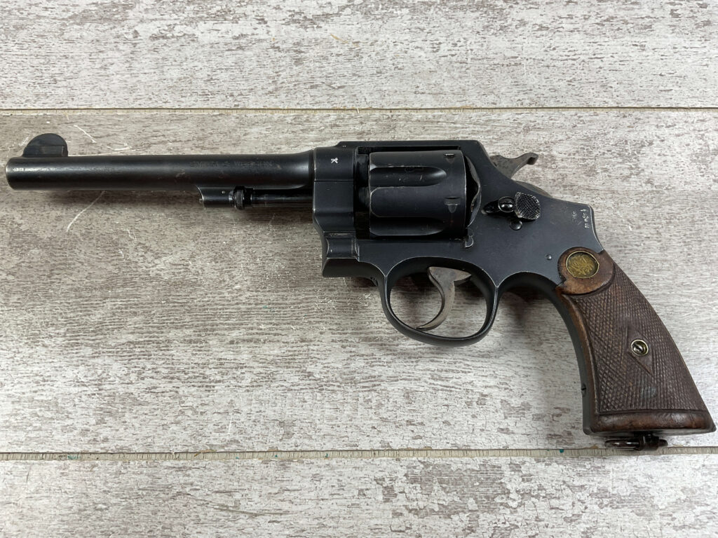 SMITH & WESSON S&W 2ND MODEL HAND EJECTOR BRITISH LEND LEASE .45LC REVOLVER, JAMES EARL JONES COLLECTION #5-10736