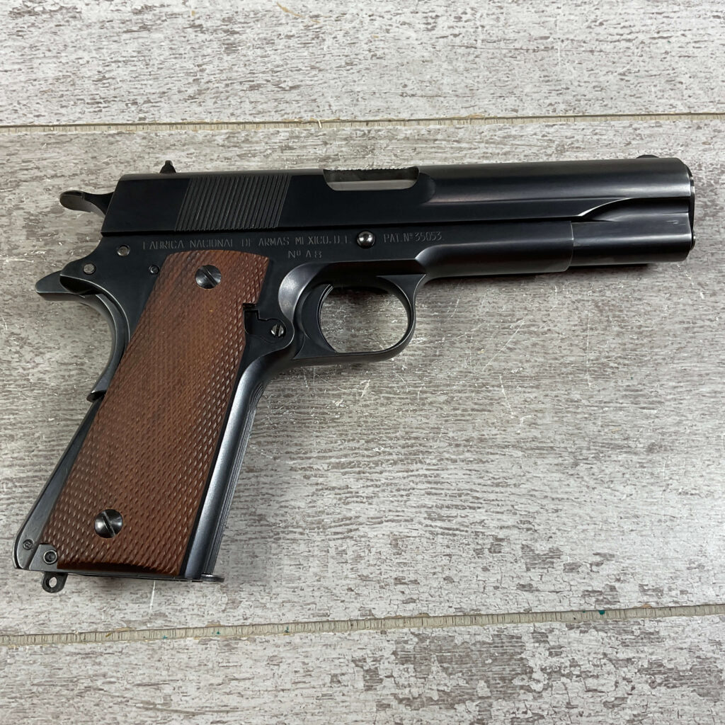 MEXICAN OBREGON 1911A1 .45ACP SEMI AUTO PISTOL, PROFESSIONALLY RESTORED, JAMES EARL JONES COLLECTION, MINTY #5-10753