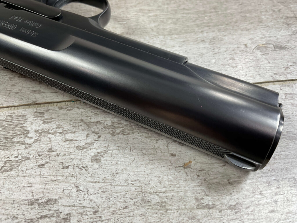 MEXICAN OBREGON 1911A1 .45ACP SEMI AUTO PISTOL, PROFESSIONALLY RESTORED, JAMES EARL JONES COLLECTION, MINTY #5-10753