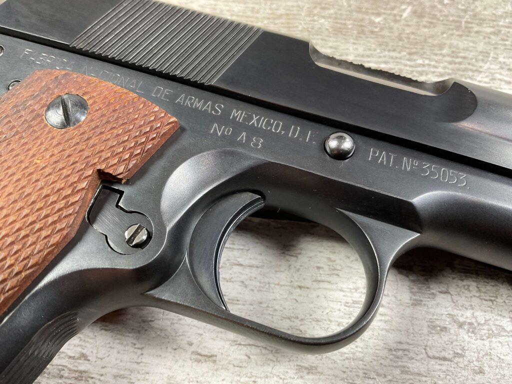 MEXICAN OBREGON 1911A1 .45ACP SEMI AUTO PISTOL, PROFESSIONALLY RESTORED, JAMES EARL JONES COLLECTION, MINTY #5-10753