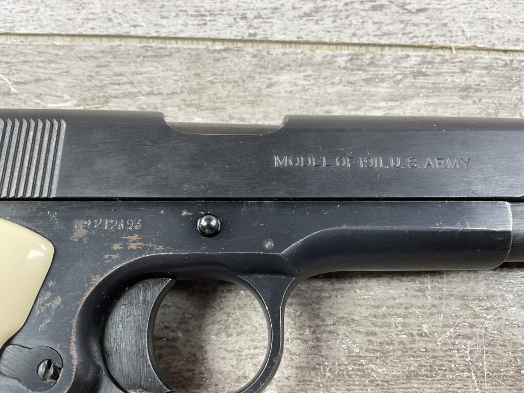 COLT 1911 45 ACP SEMI AUTO MILITARY PISTOL, 1917 MFR, JAMES EARL JONES COLLECTION #5-10725