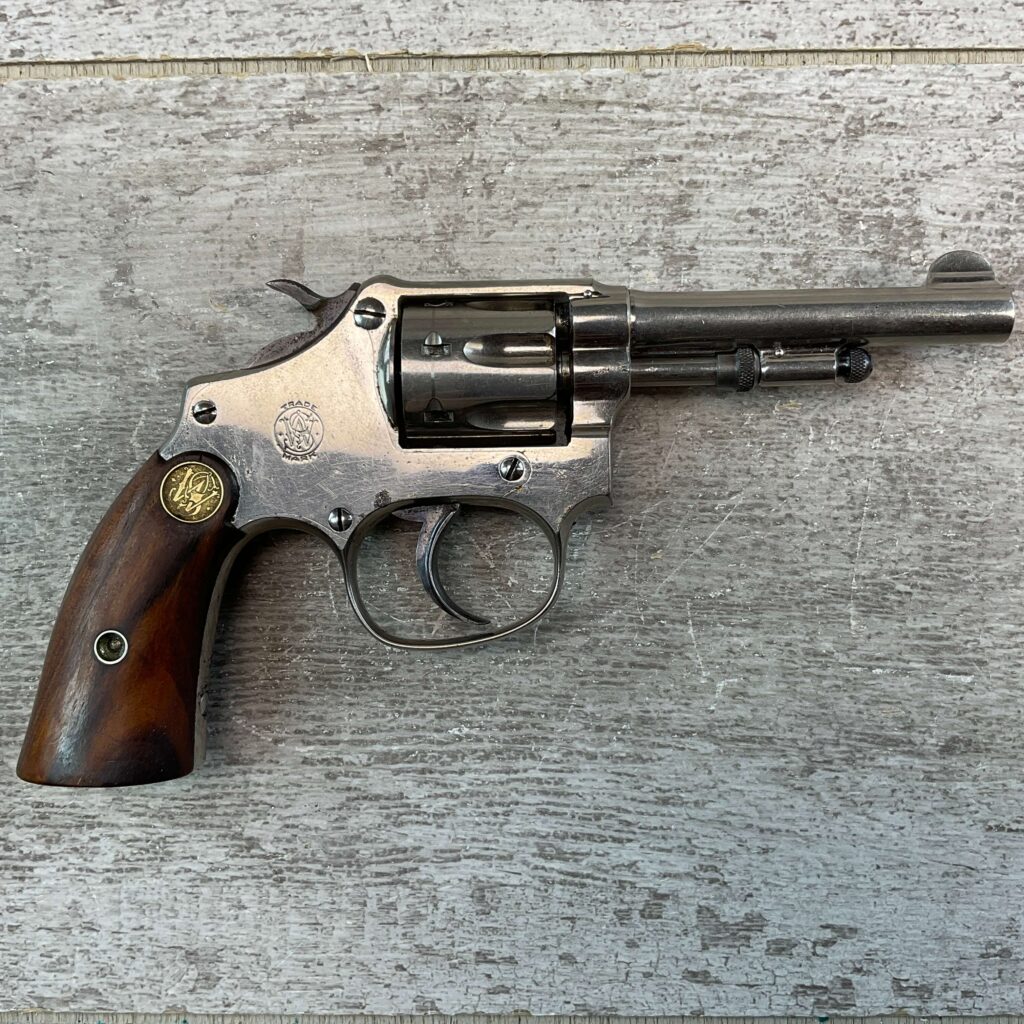 SMITH & WESSON S&W LADYSMITH .22 NICKEL REVOLVER, JAMES EARL JONES COLLECTION, C&R FFL #5-10765