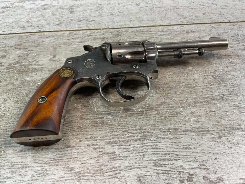 SMITH & WESSON S&W LADYSMITH .22 NICKEL REVOLVER, JAMES EARL JONES COLLECTION, C&R FFL #5-10765