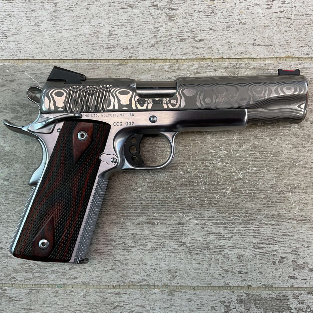 CLARK CUSTOM 50TH ANNIVERSARY MILLENNIUM MELTDOWN .45ACP SEMI AUTO PISTOL, JAMES EARL JONES COLLECTION #5-10768