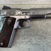 CLARK CUSTOM 50TH ANNIVERSARY MILLENNIUM MELTDOWN .45ACP SEMI AUTO PISTOL, JAMES EARL JONES COLLECTION #5-10768