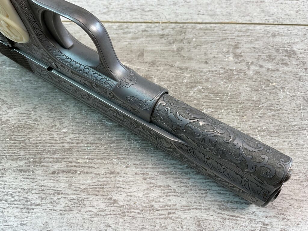 FN 1903 ENGRAVED SEMI AUTO PISTOL W/ SHOULDER STOCK, JAMES EARL JONES COLLECTION, RARE #5-10769