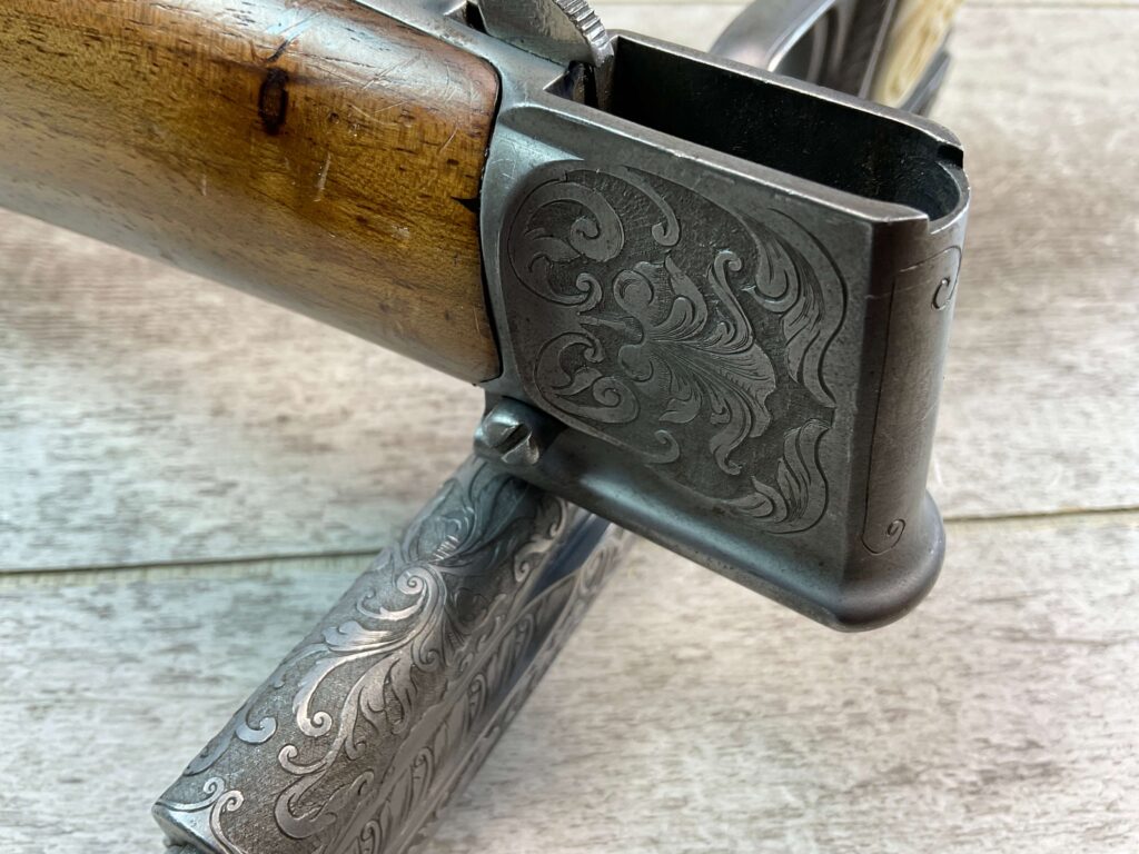 FN 1903 ENGRAVED SEMI AUTO PISTOL W/ SHOULDER STOCK, JAMES EARL JONES COLLECTION, RARE #5-10769