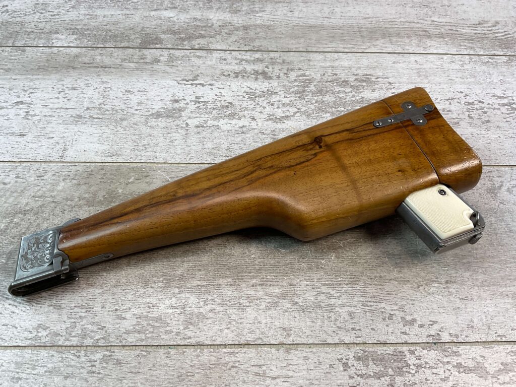 FN 1903 ENGRAVED SEMI AUTO PISTOL W/ SHOULDER STOCK, JAMES EARL JONES COLLECTION, RARE #5-10769