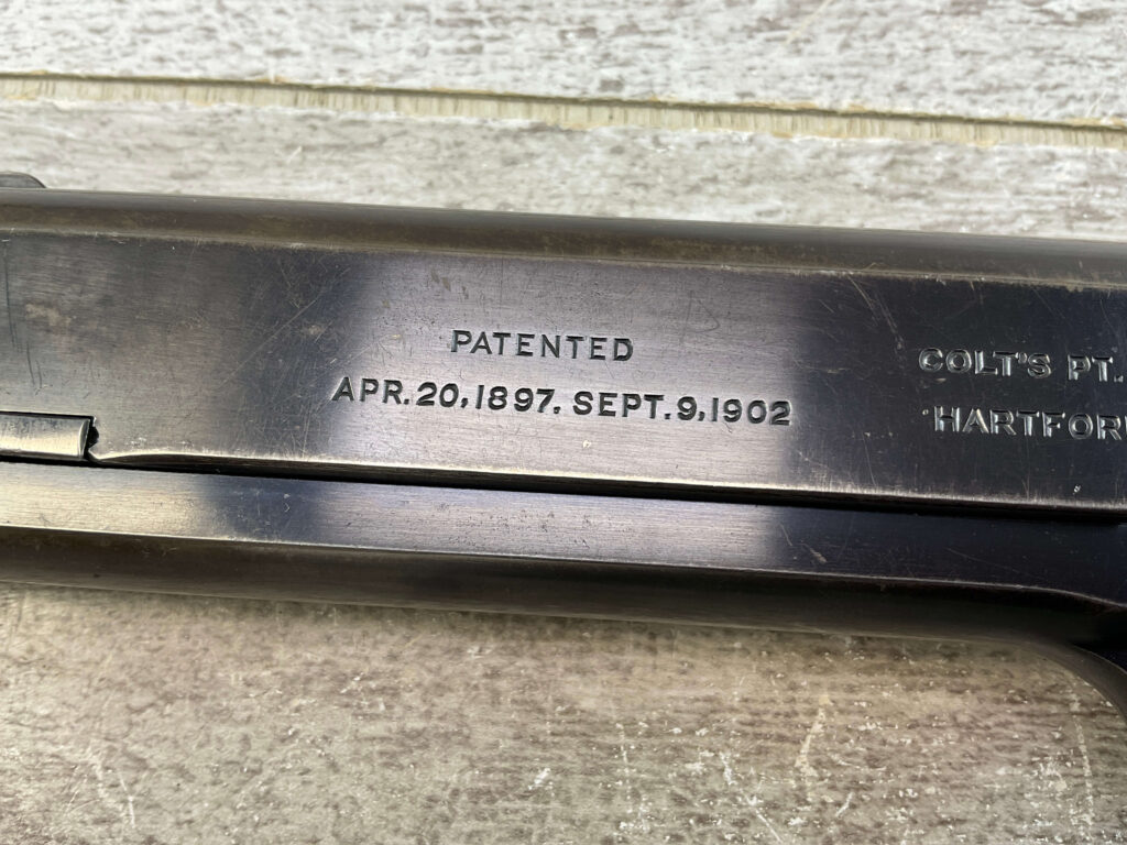 COLT MODEL 1902 MILITARY 38 RIMLESS SEMI AUTO PISTOL, JAMES EARL JONES COLLECTION #5-10794