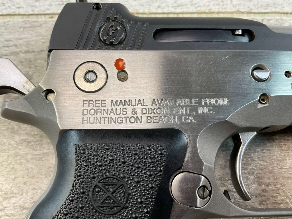 DORNAUS & DIXON MARKSMAN SPECIAL MATCH .45 ACP SEMI AUTO PISTOL, JAMES EARL JONES COLLECTION, RARE #5-10775-PF