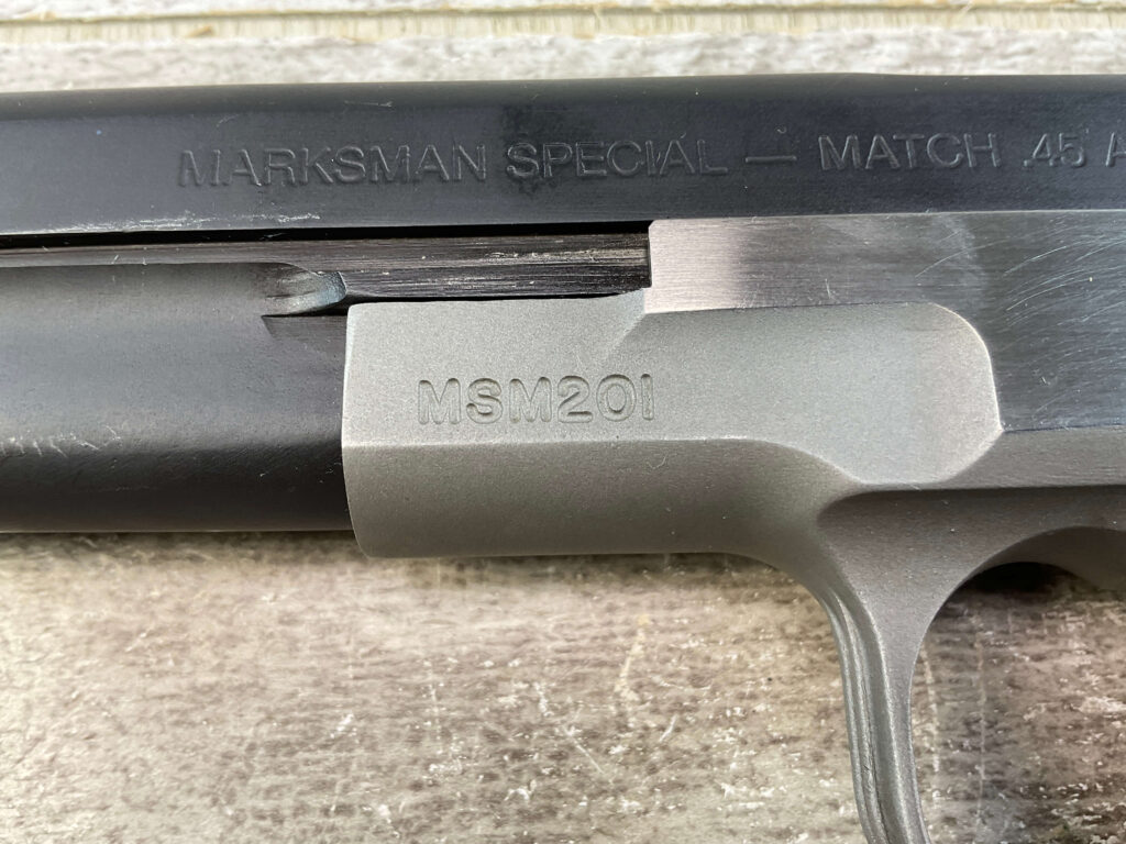 DORNAUS & DIXON MARKSMAN SPECIAL MATCH .45 ACP SEMI AUTO PISTOL, JAMES EARL JONES COLLECTION, RARE #5-10775-PF